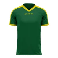 Tricou sport Givova Revolution, Verde / Galben