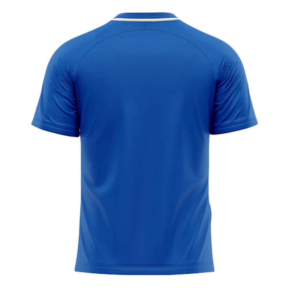 Tricou sport Givova Art, Albastru Royal / Alb - imagine 2