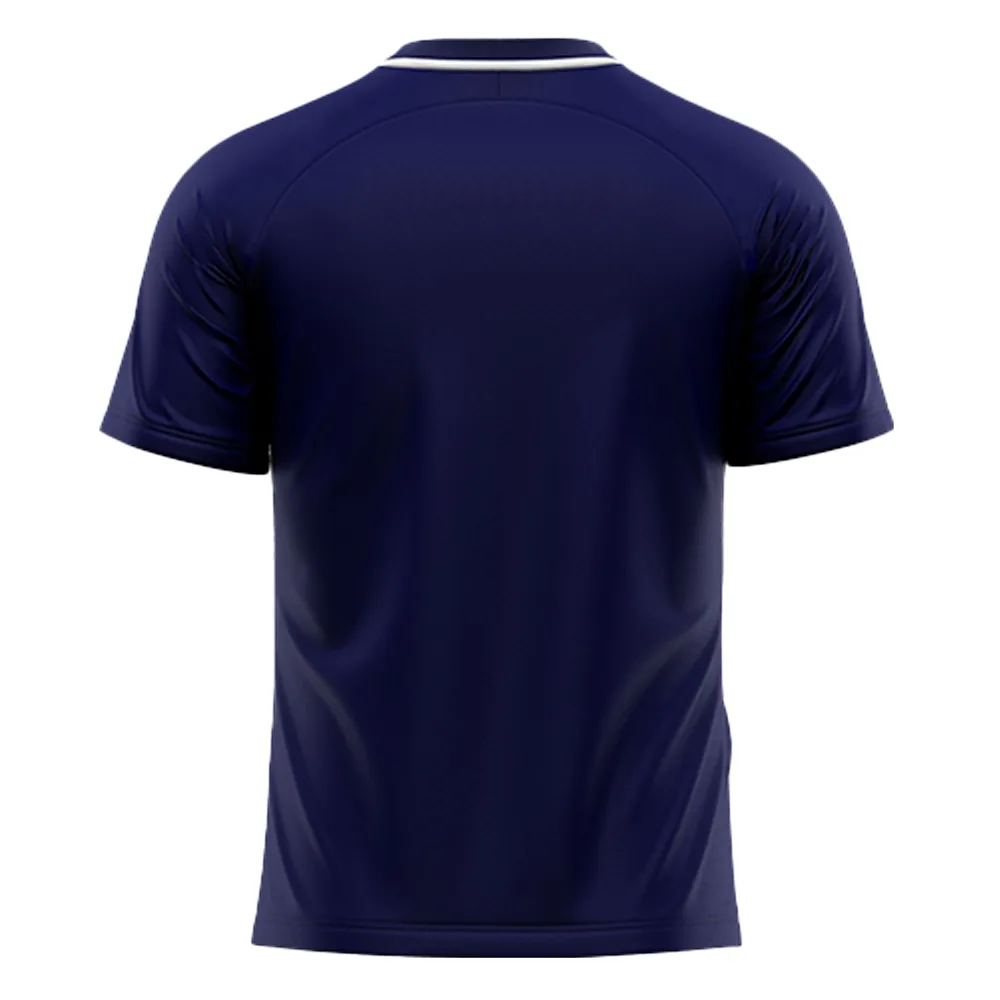 Tricou sport Givova Art, Alb / Bleumarin - imagine 2