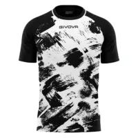 Tricou sport Givova Art, Alb / Negru