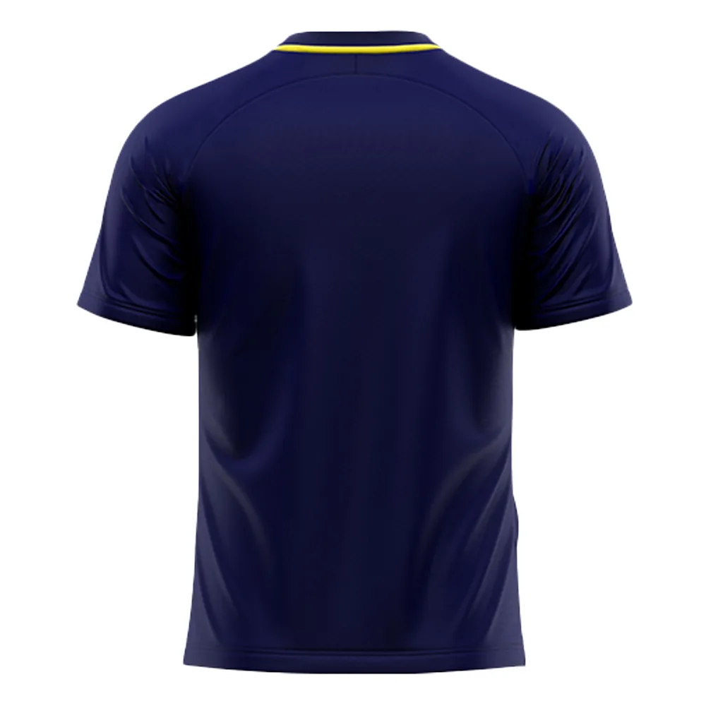Tricou sport Givova Art, Galben / Bleumarin - imagine 2
