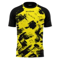 Tricou sport Givova Art, Galben / Negru