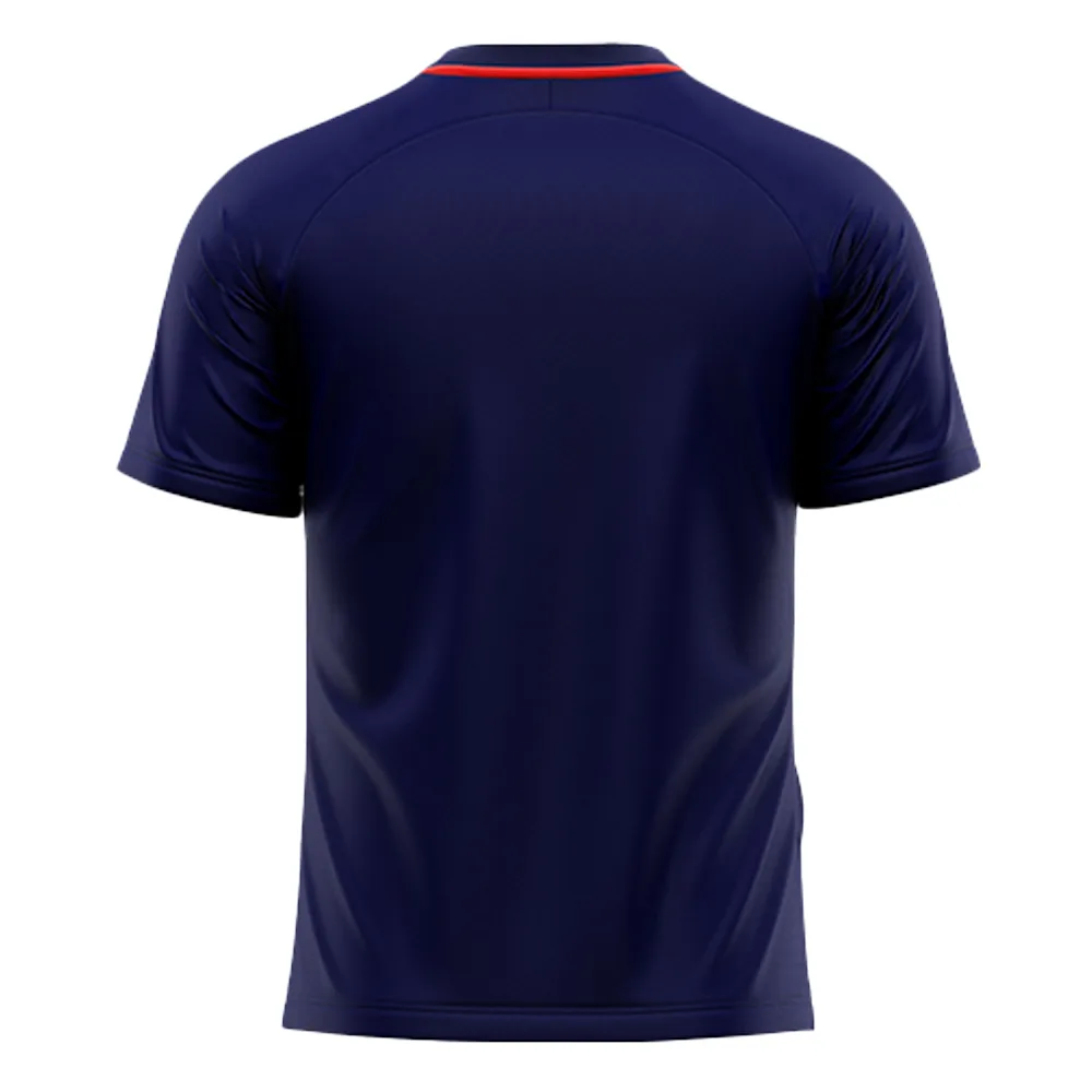 Tricou sport Givova Art, Rosu / Bleumarin - imagine 2