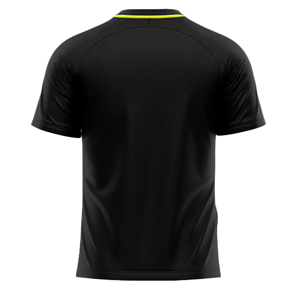 Tricou sport Givova Art, Galben Fluo / Negru - imagine 2