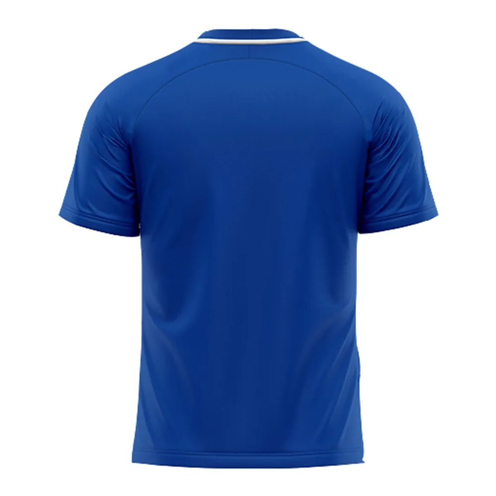 Tricou sport Givova Stripe, Albastru Royal / Alb - imagine 2