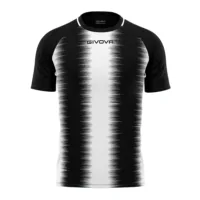 Tricou sport Givova Stripe, Alb / Negru
