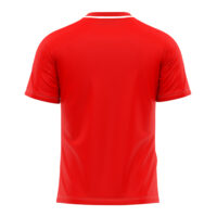 Tricou sport Givova Stripe, Rosu / Alb - imagine 2