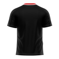 Tricou sport Givova Stripe, Rosu / Negru - imagine 2