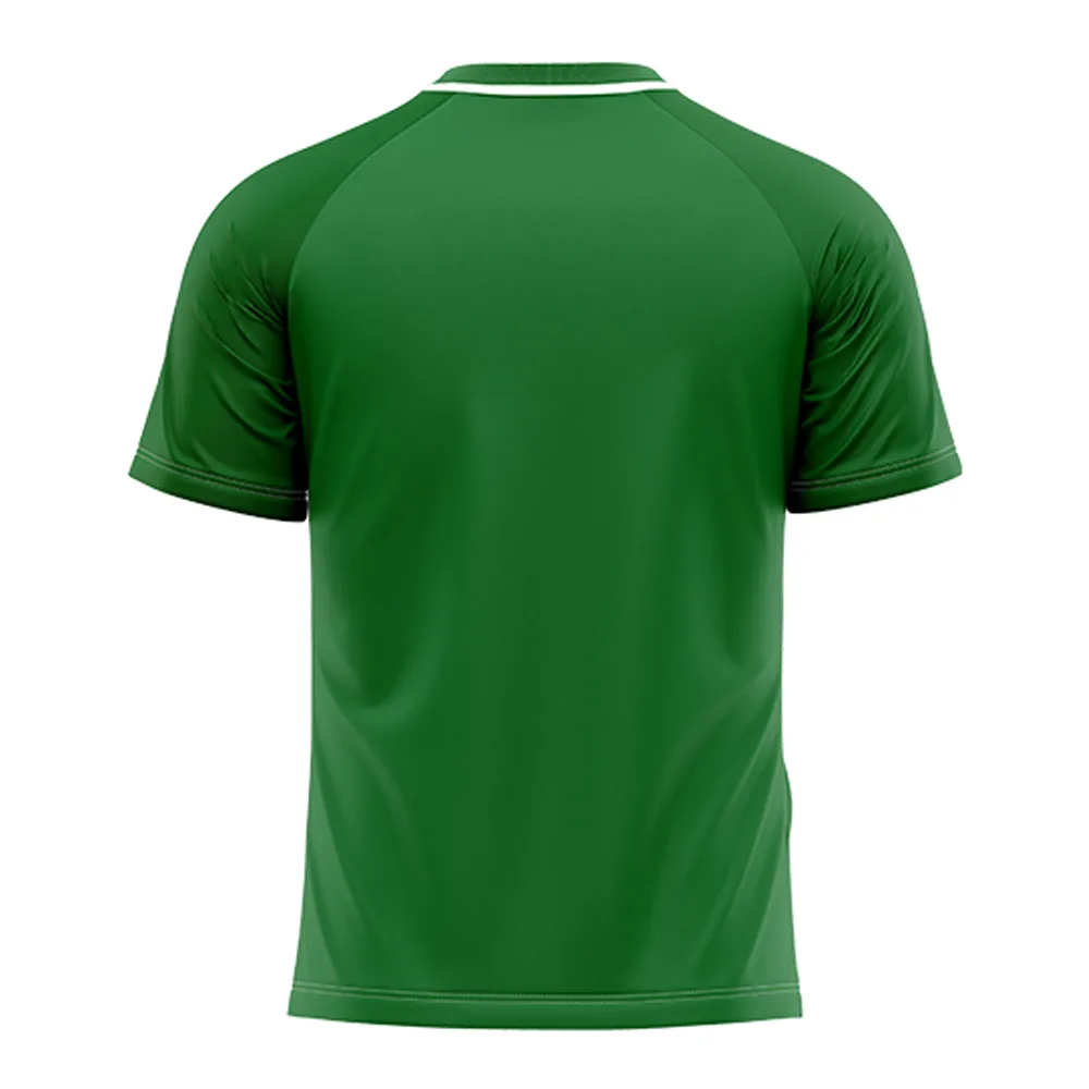Tricou sport Givova Stripe, Verde / Alb - imagine 2