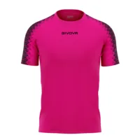 Tricou sport Givova Club, Fuxia / Negru