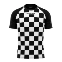 Tricou sport Givova Dama, Alb / Negru