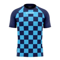 Tricou sport Givova Dama, Albastru Sky / Bleumarin