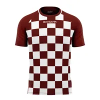 Tricou sport Givova Dama, Visiniu / Alb