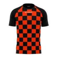 Tricou sport Givova Dama, Portocaliu Fluo / Negru