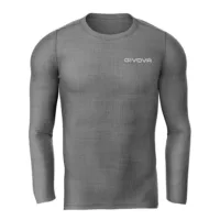Bluza elastica Givova Corpus 3, Gri inchis