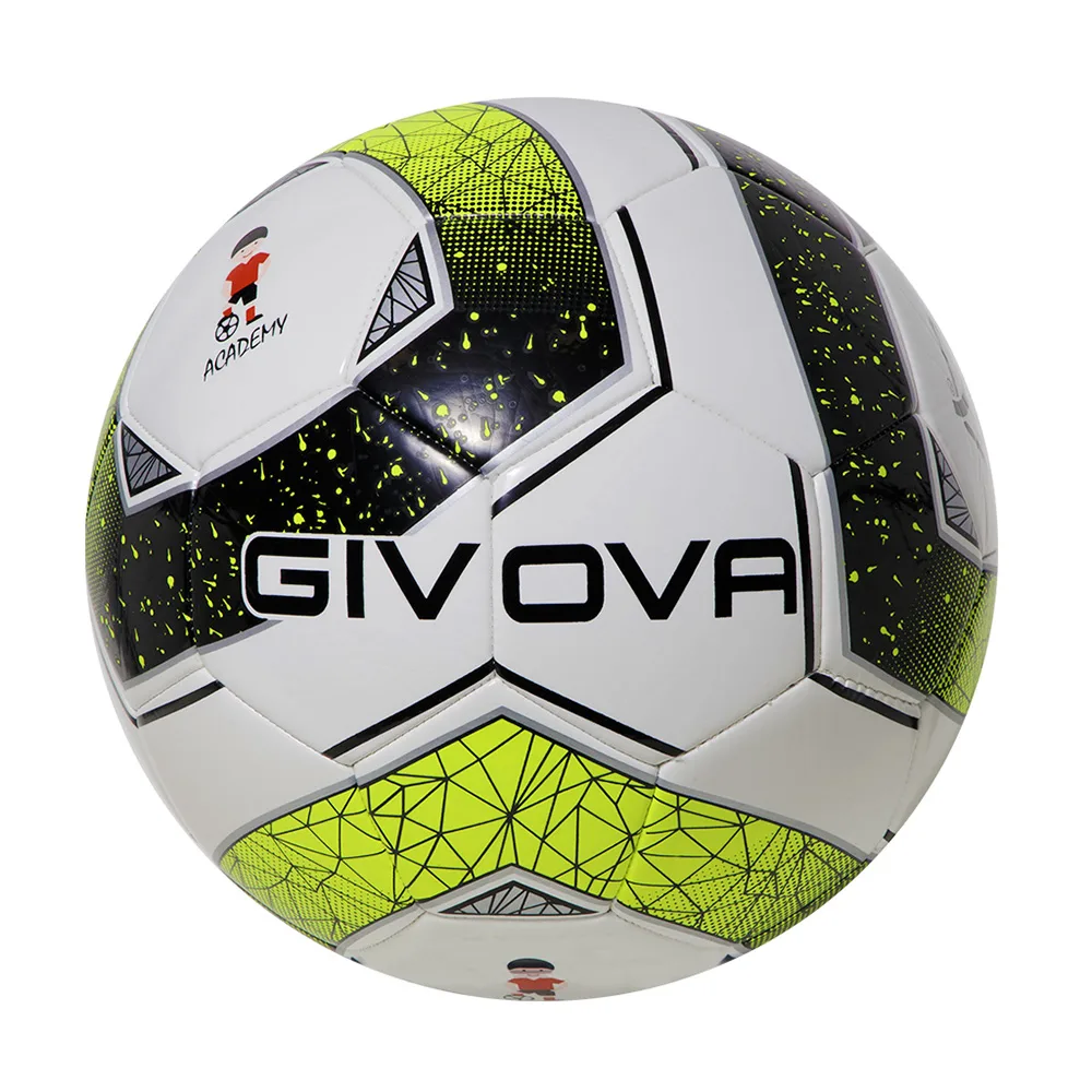 Minge fotbal Givova Academy School, Negru / Galben Fluo (Nr. 4) - imagine 1