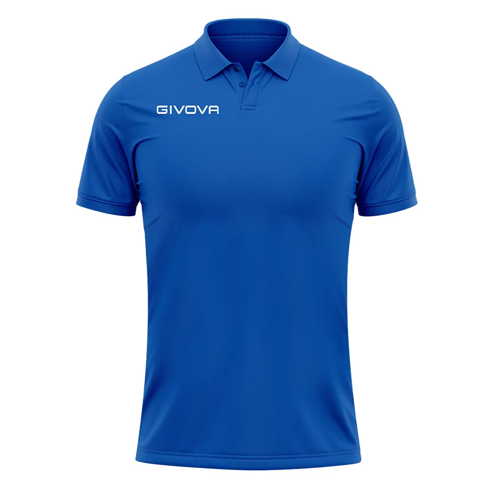 Tricou polo Givova Pocket, Albastru Royal - imagine 1