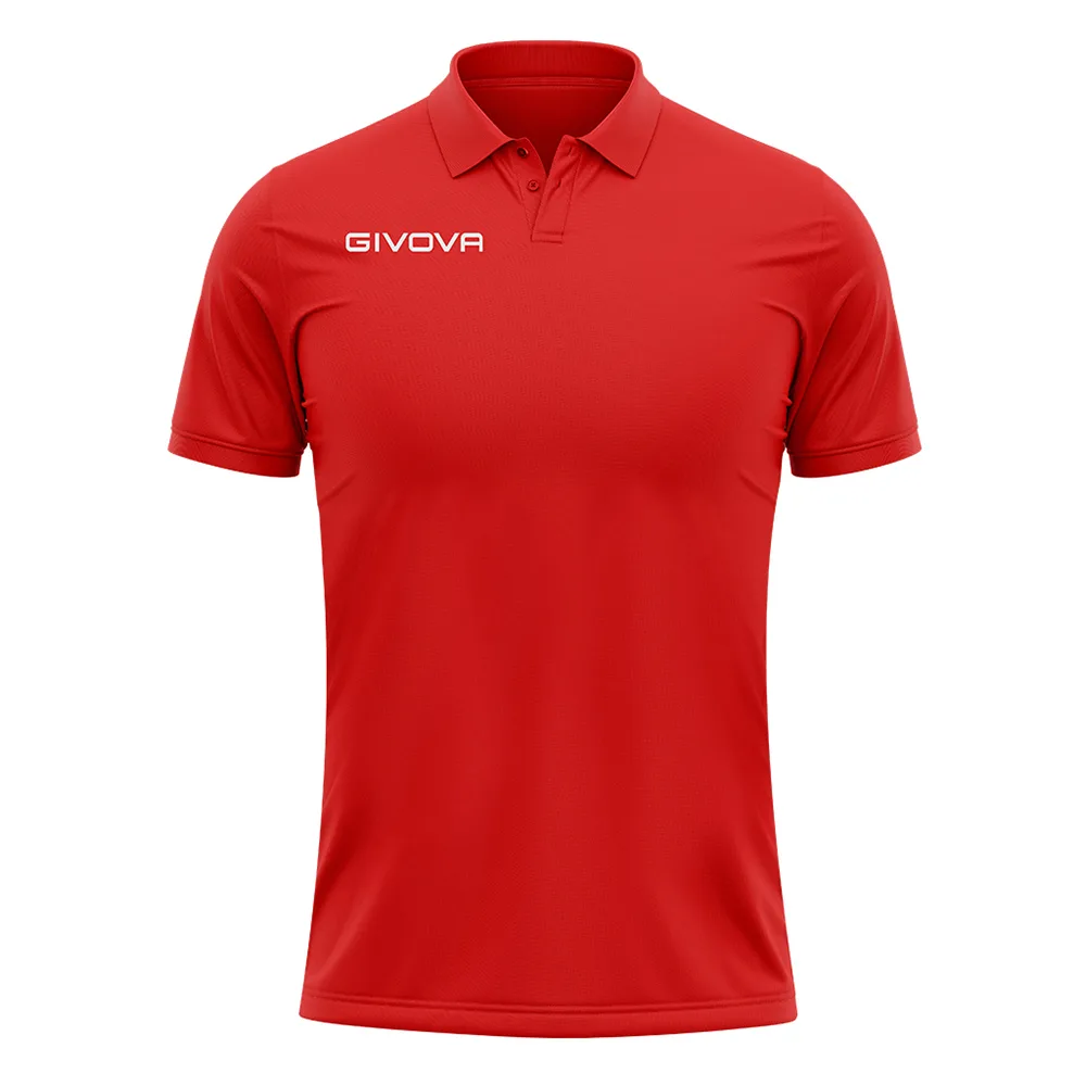 Tricou polo Givova Pocket, Rosu - imagine 1