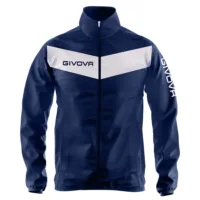 Geaca ploaie Givova Scudo, Bleumarin / Alb