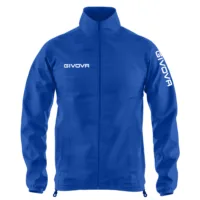 Geaca ploaie Givova Wind, Albastru Royal / Alb