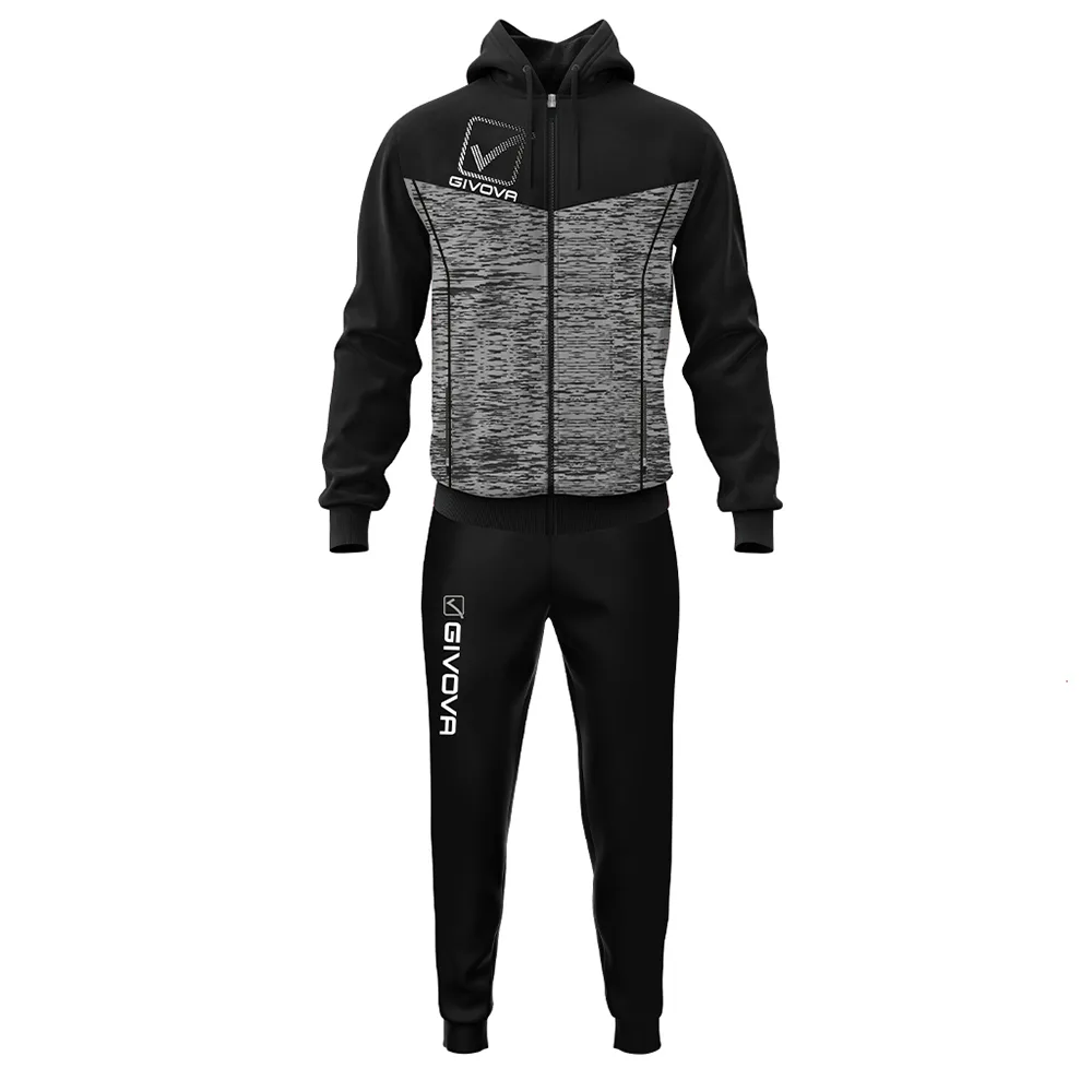 Trening Givova Visa Melange, Negru / Gri inchis - imagine 1