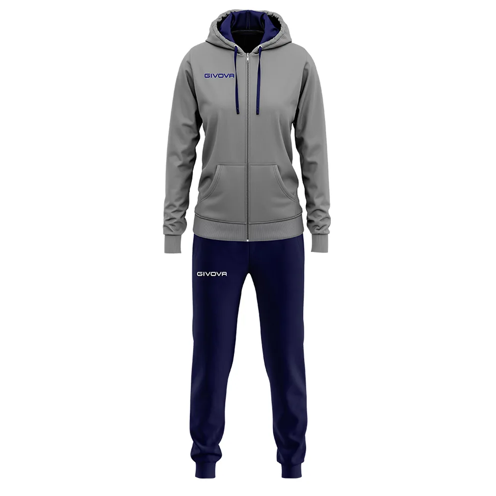 Trening dama Givova Donna, Gri / Bleumarin - imagine 1