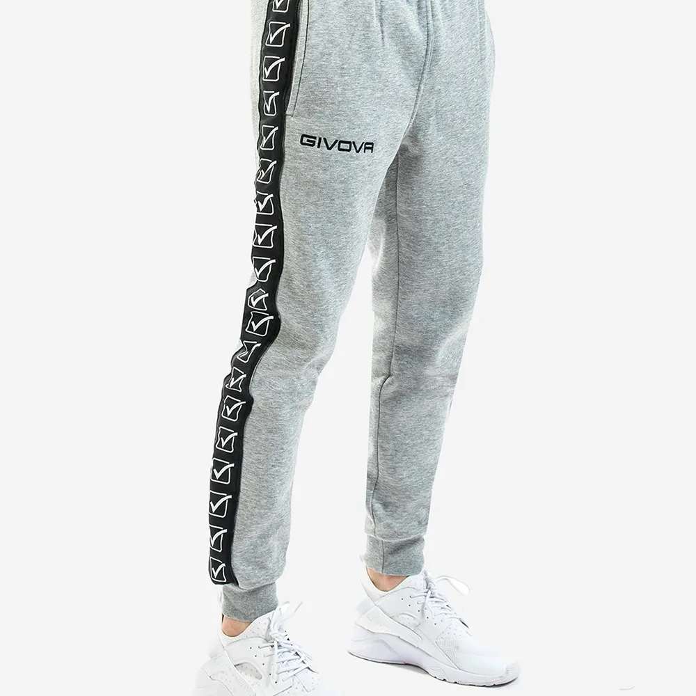 Pantaloni lungi Givova Felpa Band, Gri - imagine 2