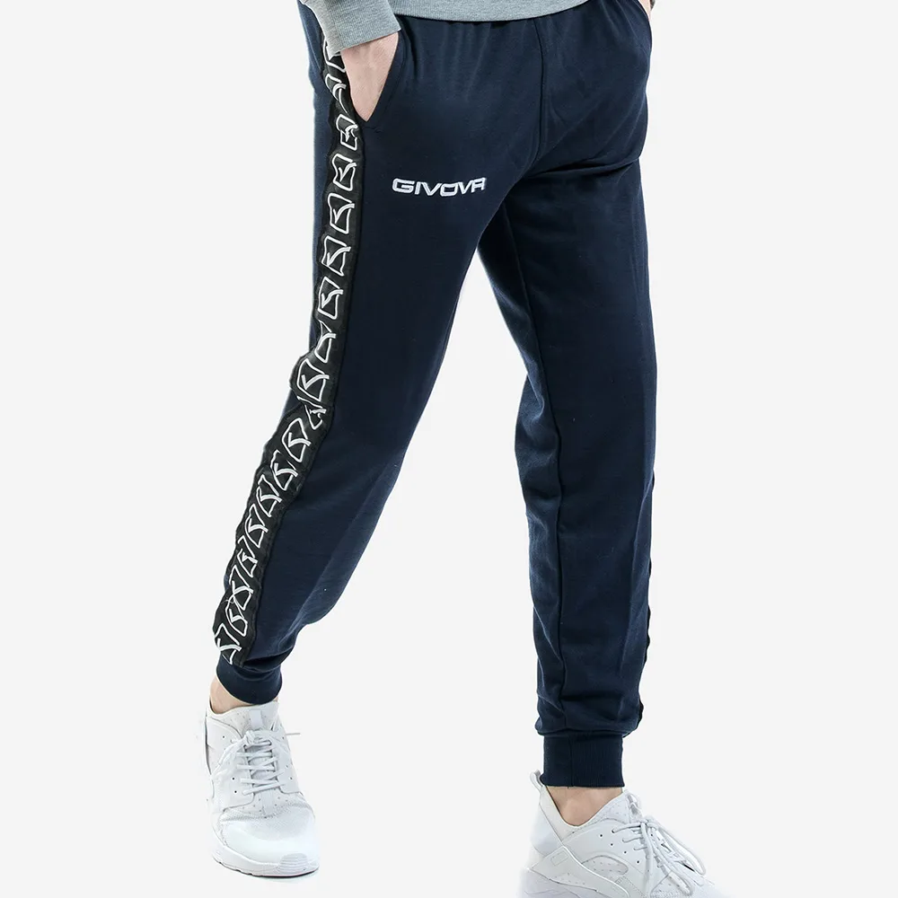 Pantaloni lungi Givova Terry Band, Bleumarin - imagine 2