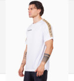 Tricou Givova Poly Band, Alb / Auriu - imagine 2