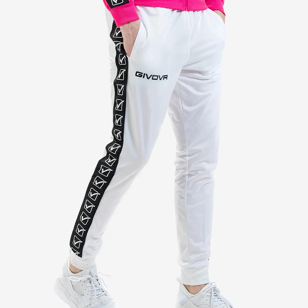 Pantaloni lungi Givova Tricot Band, Alb - imagine 2