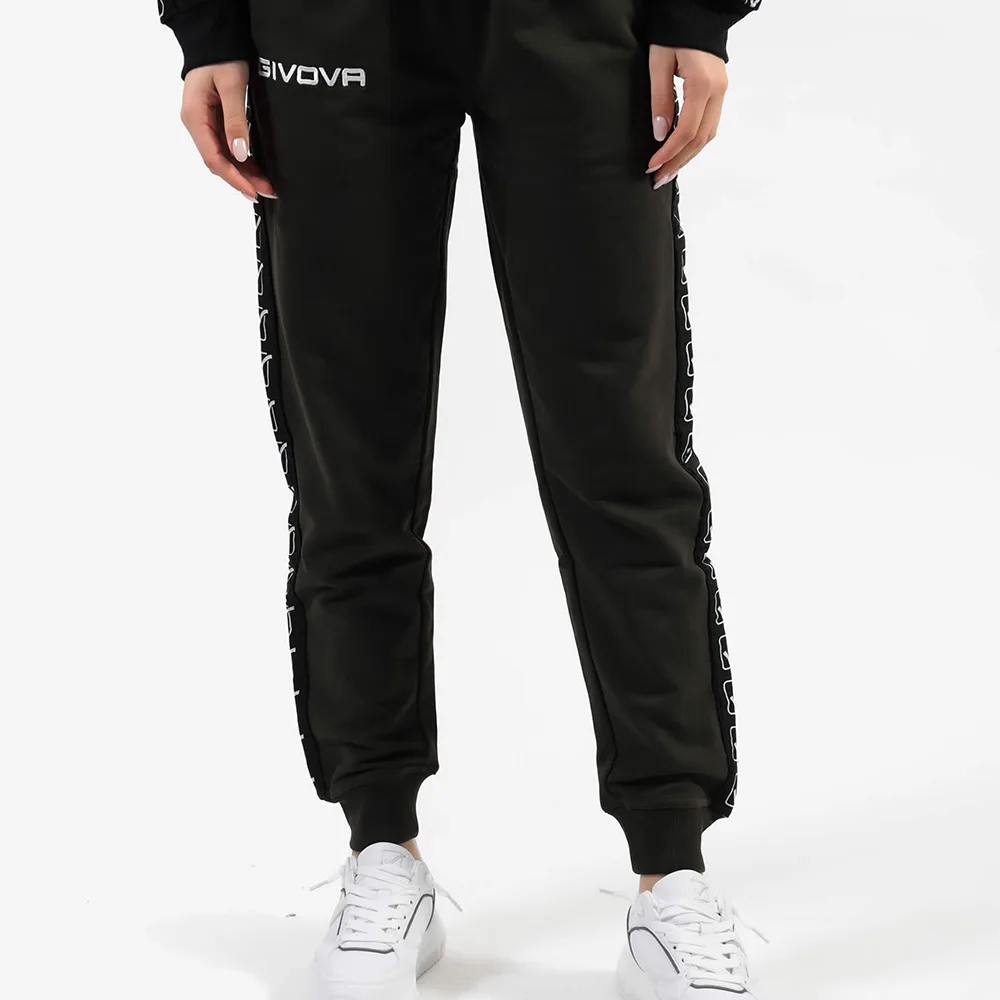 Pantaloni lungi Givova Terry Band, Verde Militar - imagine 3