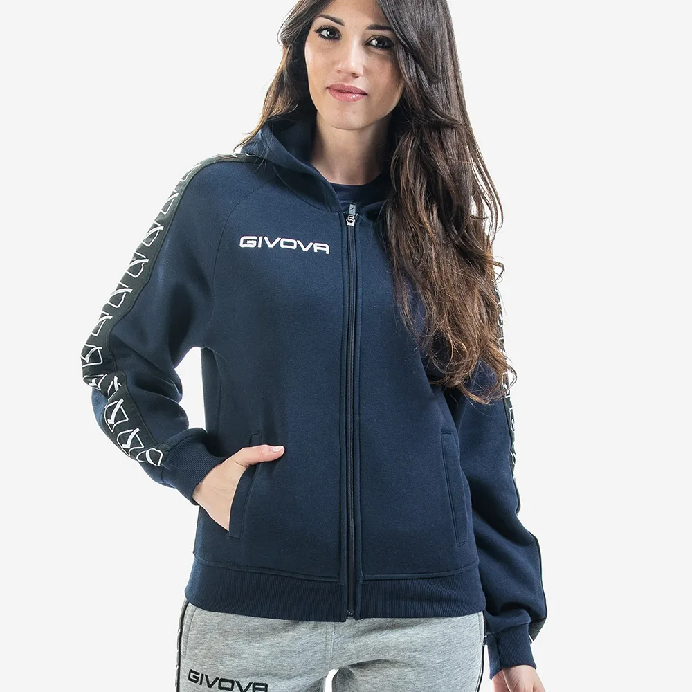 Hanorac Givova Felpa Full-zip Band, Bleumarin - imagine 2