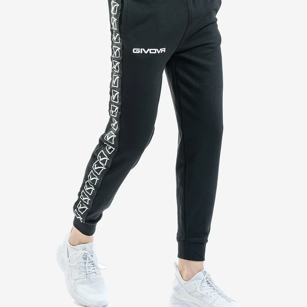 Pantaloni lungi Givova Felpa Band, Negru - imagine 2