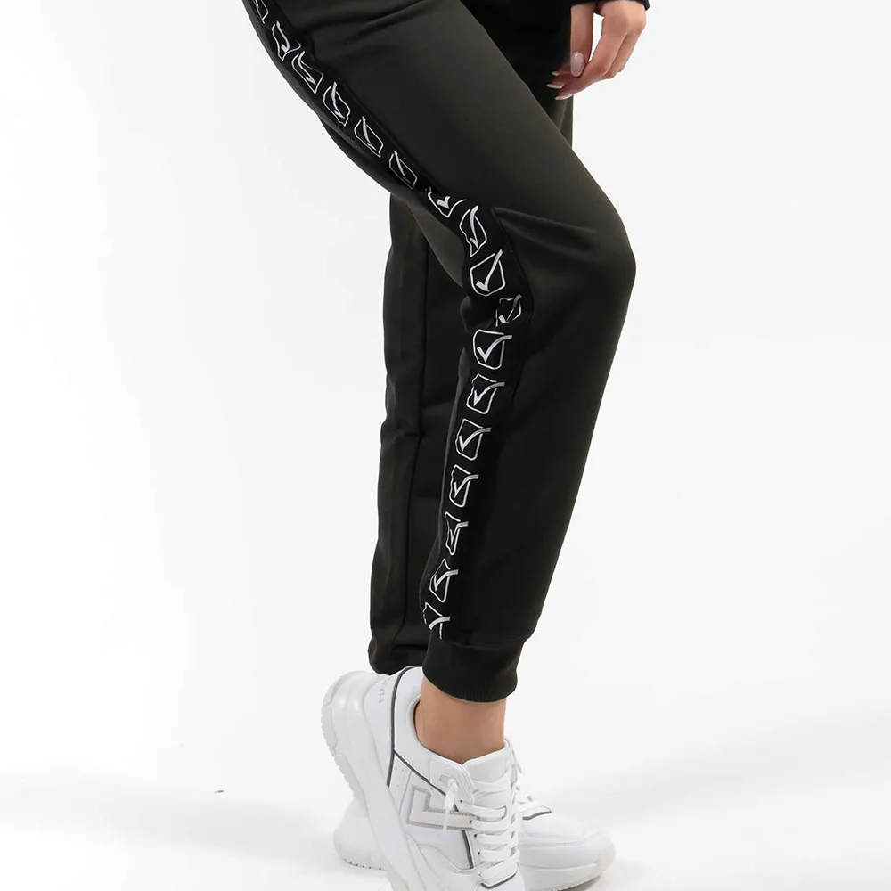 Pantaloni lungi Givova Terry Band, Verde Militar - imagine 4