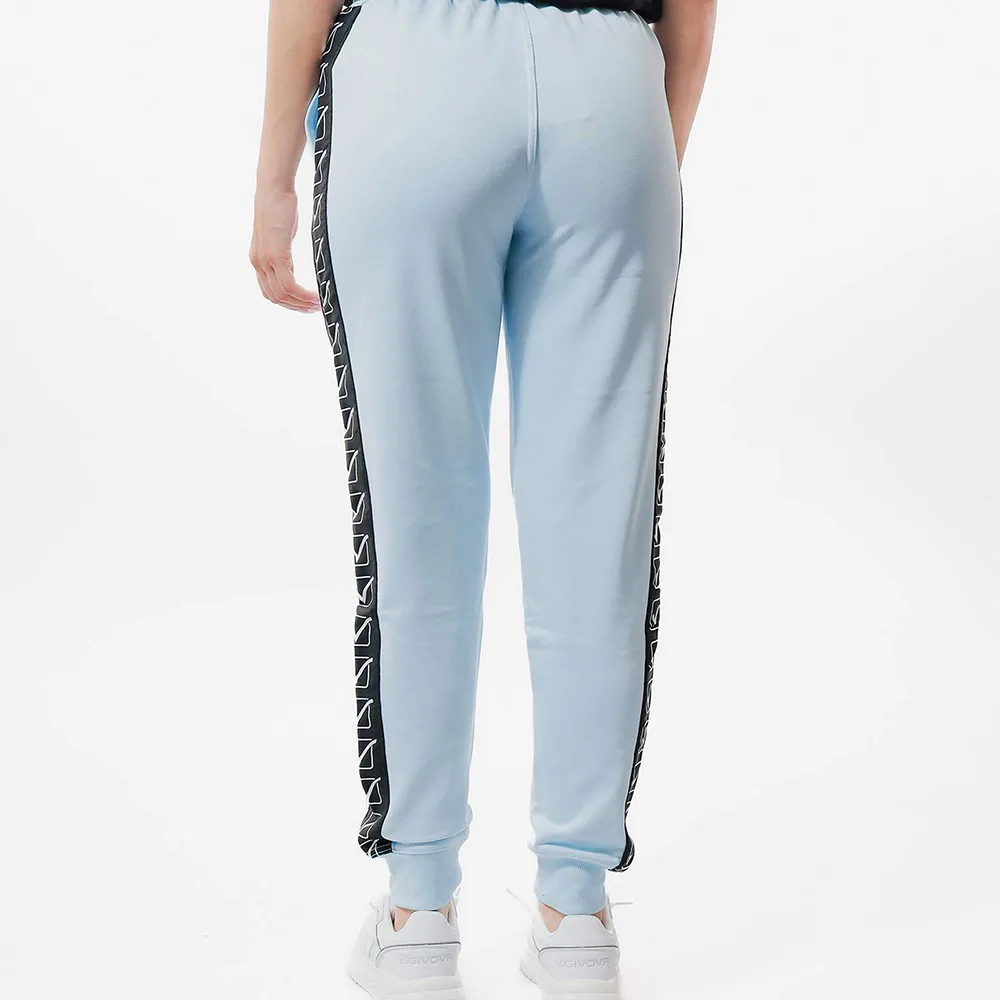 Pantaloni lungi Givova Terry Band, Albastru Sky - imagine 3