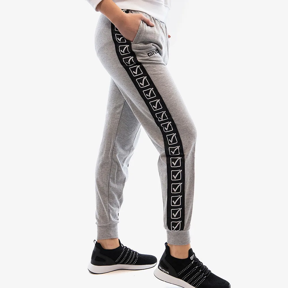 Pantaloni lungi Givova Terry Band, Gri - imagine 3