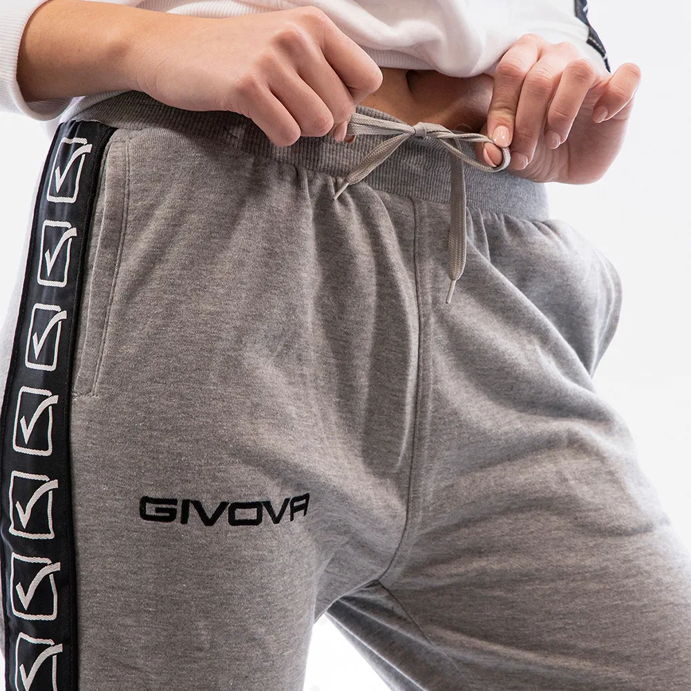 Pantaloni lungi Givova Terry Band, Gri - imagine 5
