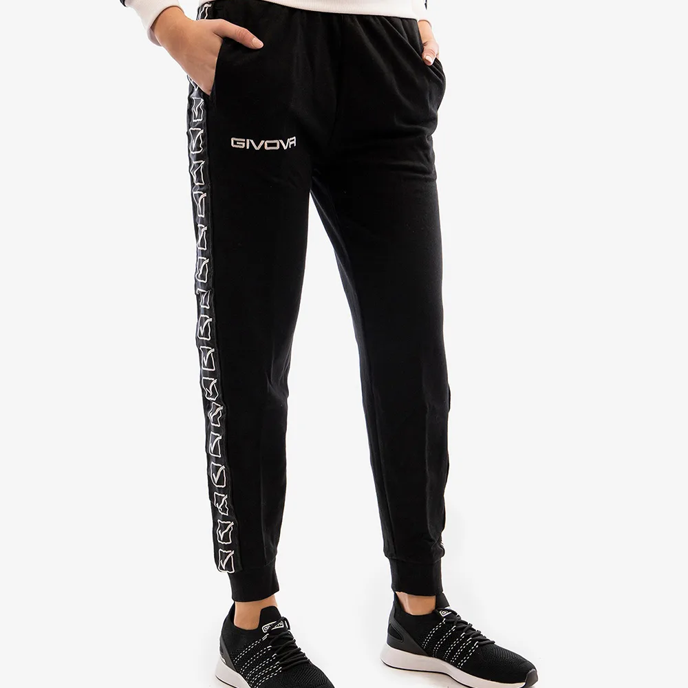 Pantaloni lungi Givova Terry Band, Negru - imagine 2