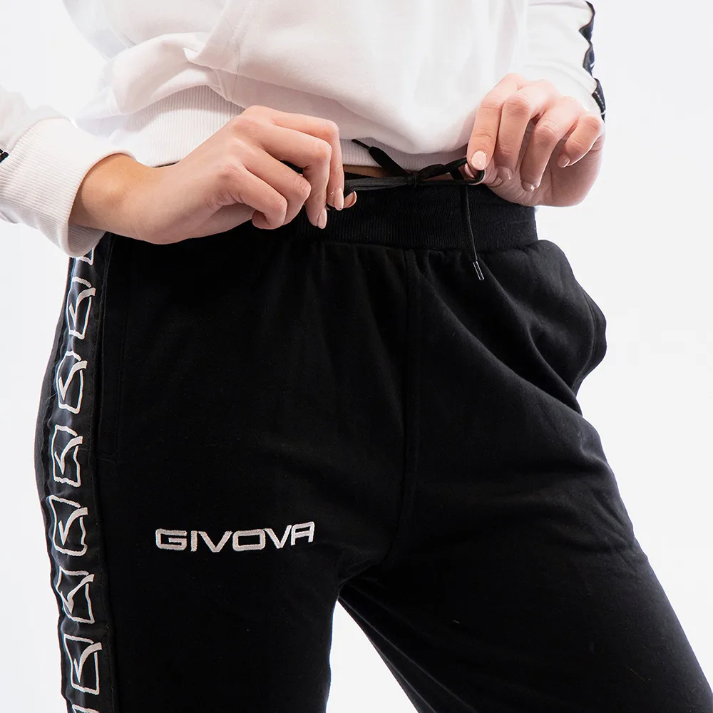 Pantaloni lungi Givova Terry Band, Negru - imagine 5