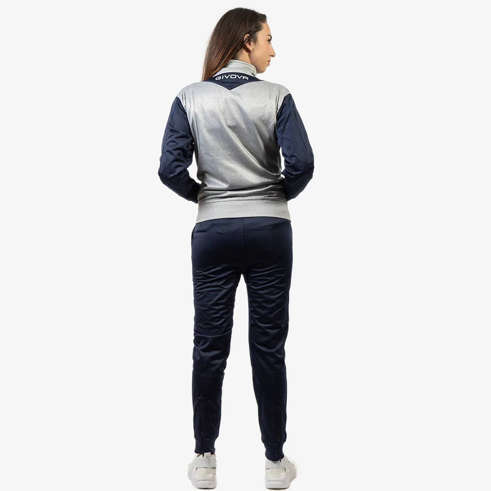 Trening unisex Givova Visa Luxury, Gri / Bleumarin - imagine 3