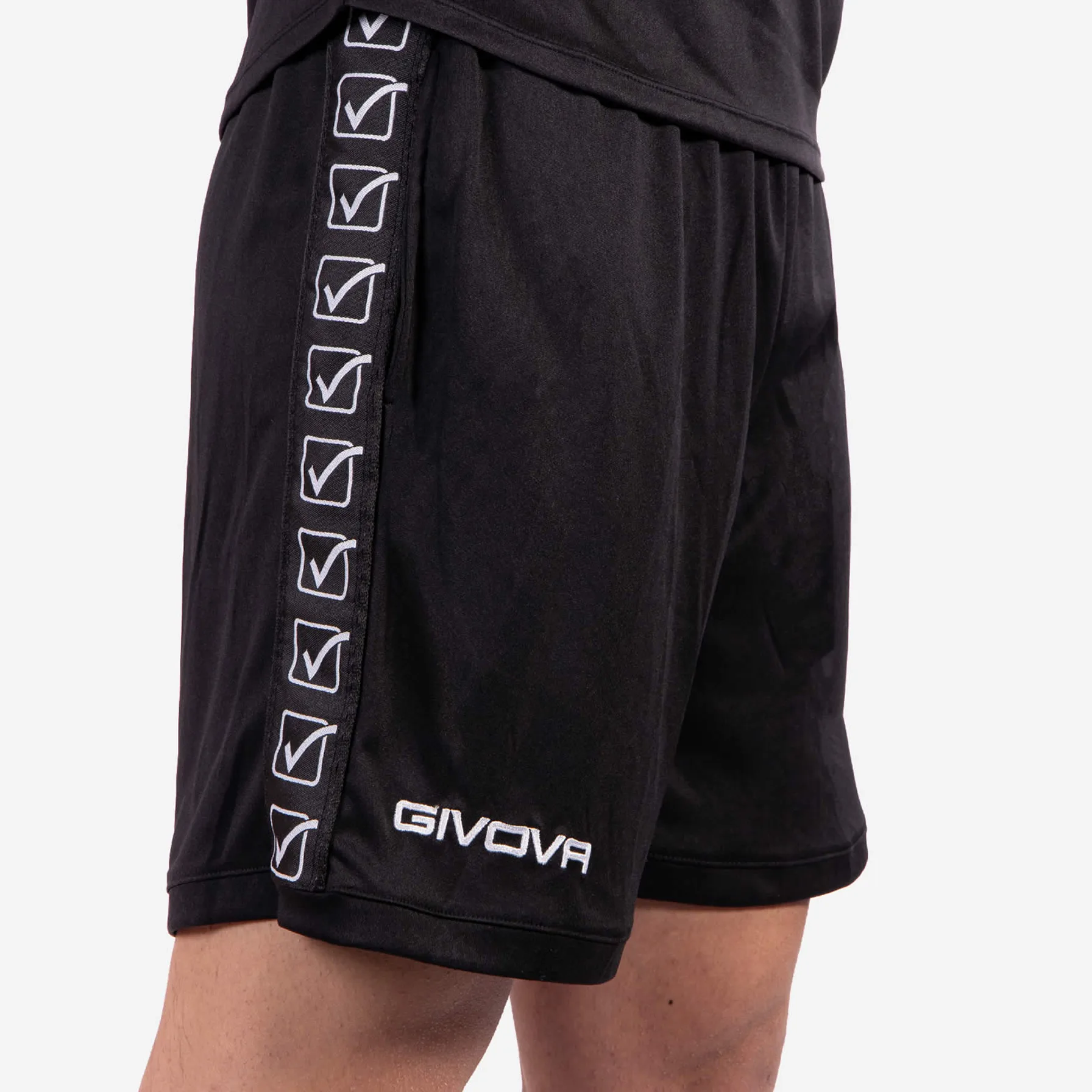 Pantaloni scurti sport Givova Poly Band, Negru - imagine 5