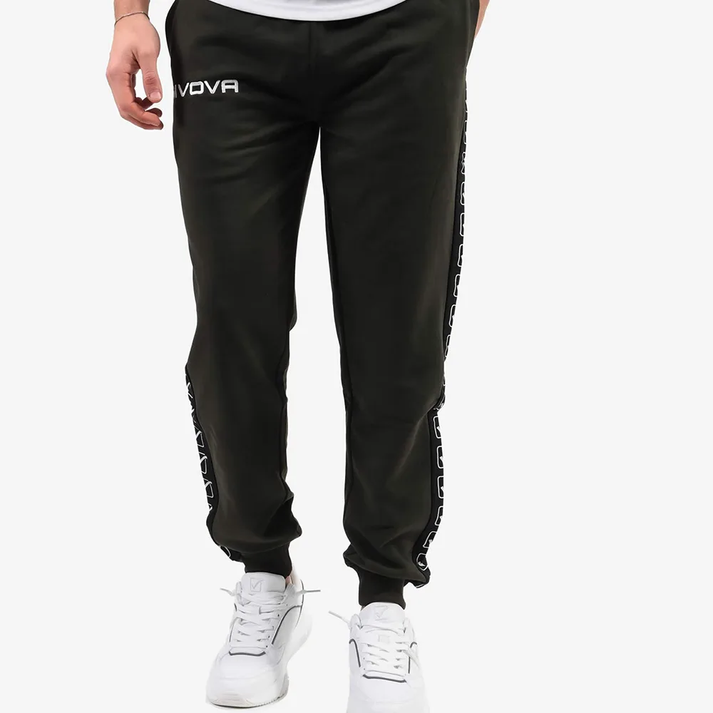 Pantaloni lungi Givova Terry Band, Verde Militar - imagine 7