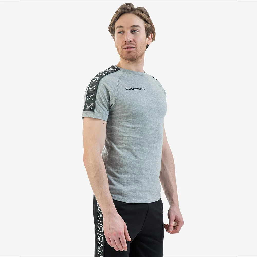 Tricou bumbac unisex Givova Cotton Band, Gri - imagine 3