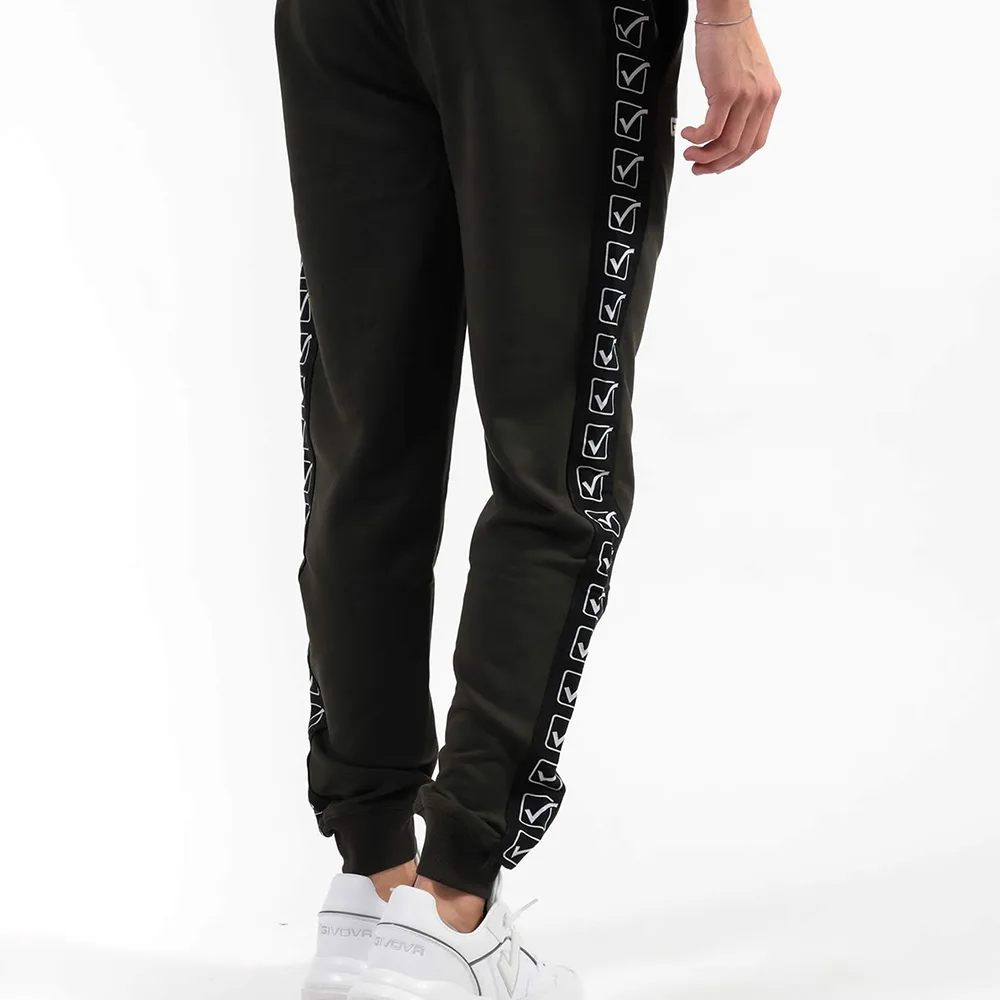 Pantaloni lungi Givova Terry Band, Verde Militar - imagine 8
