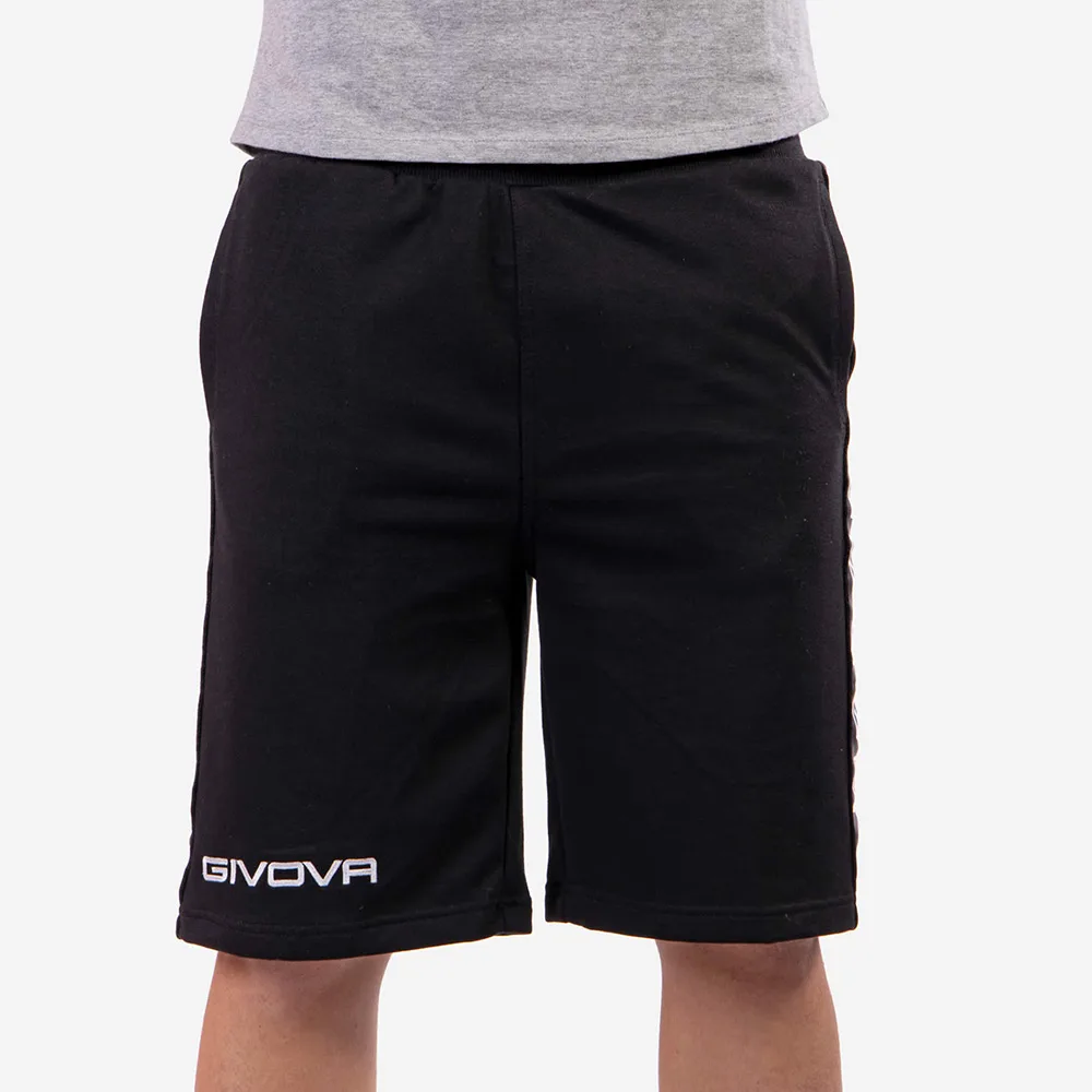 Pantaloni scurti Givova Terry Band, Negru - imagine 2