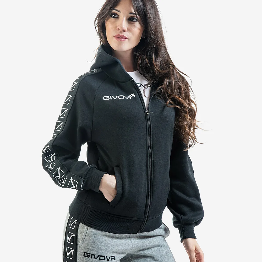 Hanorac Givova Felpa Full-zip Band, Negru - imagine 2
