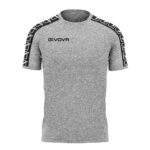 Tricou bumbac unisex Givova Cotton Band, Gri
