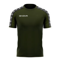 Tricou bumbac unisex Givova Cotton Band, Verde Militar