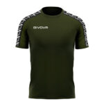 Tricou Givova Poly Band, Verde Militar