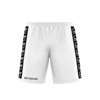 Pantaloni scurti sport Givova Poly Band, Alb